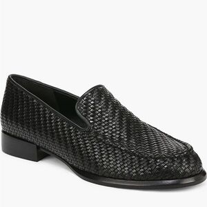 Women’s Vince Naomi Black Woven Loafers